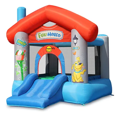 Produktbild von Happy Hop Párty dům Fun House, skákací hrad se skluzavkou Happy Hop