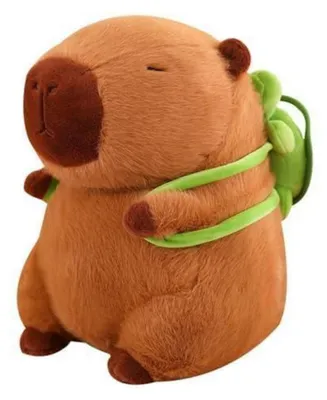 Produktbild von Capybara Plüschtier mit Schildkrötenrucksack 33cm