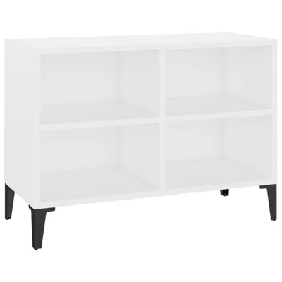 Immagine prodotto di Mobile TV con Gambe in Metallo Bianco 69,5x30x50 cm