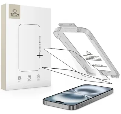 Obrázok produktu pre Tech-Protect 5906302319336, Apple, iPhone 17, Odolné proti poškriabaniu, Odolné proti nárazu, Priehľadná, 2 kusov