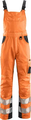 Produktbild von 4PROTECT® Warnschutz-Latzhose ALABAMA Leuchtorange/Grau 64