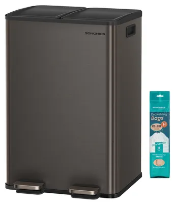 Immagine prodotto di Contenitore per la cucina, capacità 2 x 30 litri, colore nero