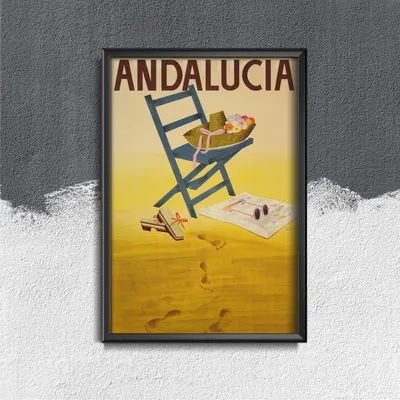 Produktbild von Poster - Canvas - Leinwand - 42 cm x 59,4 cm - Andalusien Spanien