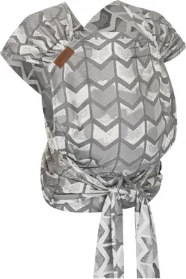 Produktbild von HOPPEDIZ Babytrage Hop-Tye Advanced ab Geburt (2,5–20 kg) – Half-Buckle mit Tuchträgern Amsterdam stone
