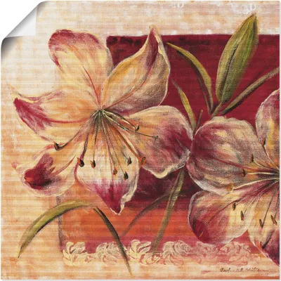 Produktbild von ARTland Poster Klassische Blumen III Größe: 70x70 cm