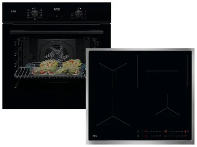 Produktbild von AEG Set Backofen BE1100B + Induktionskochfeld OIO64C00XB Statement Line