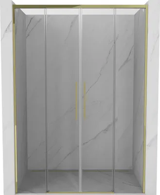 Produktbild von Mexen Rox Schiebetür für Dusche 140 cm, transparent, Chrom - 8C2-140-000-01-00