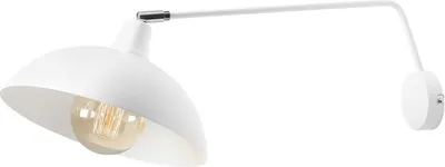 Obrázek produktu pro Nástěnné kovové svítidlo E27 Š: 27 cm Bílá