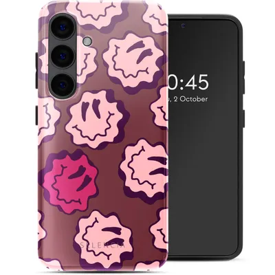 Obrázok produktu pre Selencia Vivid Zadný kryt pre Samsung Galaxy S24 - Wavy Smiley Pink