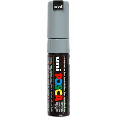 Produktbild von Uni-Ball uni POSCA PC-8K, Grau, Schwarz, Grau, Meißel