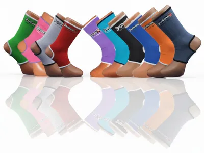 Productafbeelding van Dragon Do 41280 Enkelbeschermers voor kickboksen en Muay Thai. Elastische enkelbandage voor vechtsporten, MMA en boksen. Enkelondersteuning voor heren en dames (1 paar) (zwart, XL)