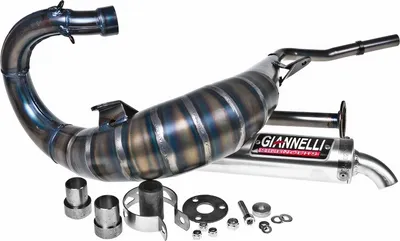 Produktbild von Giannelli Auspuffanlage Enduro mit Zulassung, Aluminium kompatibel mit Beta RR Enduro / Supermotard 50 99-04