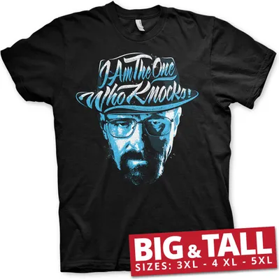 Produktbild von I Am The One Who Knocks Big & Tall T-Shirt - 5XL - Black