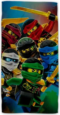 Produktbild von Lego Golden Weapons Ninjago Badetuch 70 x 140 cm - Polyester