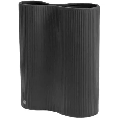 Produktbild von Storefactory BUNN Doppelvase - Dunkelgrau - Keramik - 18x7x24 cm