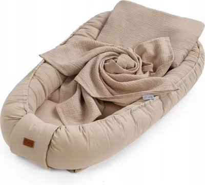 Produktbild von Babynest Baby-Raj 1-teilig aus Baumwollmusselin rosa 61x95 cm