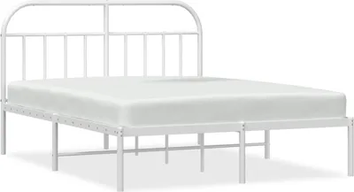Obrázok produktu pre vidaXL Detská posteľ s čelom kovová biela 180x200 cm