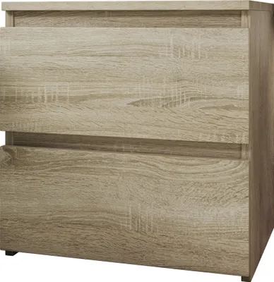 Produktbild von MIRJAN24 Nachttisch  Malwa M2, Stilvoll Nachtkonsole mit 2 Schubladen, Schlafzimmer, Modern Kollektion (Sonoma Eiche)