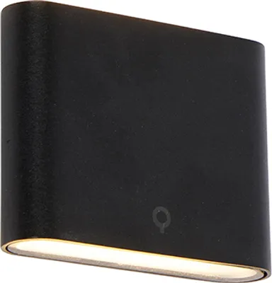 Produktbild von Moderne Außenwandleuchte Schwarz 11,5 cm inkl  LED IP65 Batt