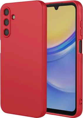 Obrázok produktu pre Puzdro pre Samsung Galaxy S25/S24 - Zadný kryt Phonesta Soft Silk Silikónový - Červená