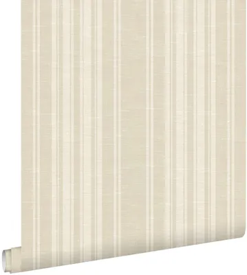 Produktbild von ESTAhome Tapete Leinenoptik-Streifen Beige 50 x 900 cm