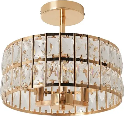 Zdjęcie produktu dla Żyrandol sufitowy, lampy LED SMD, styl współczesny, złoty