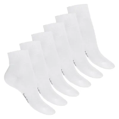 Produktbild von Footstar Damen & Herren Gesundheits Kurzschaft Socken (6 Paar), Nahtfreie Diabetiker Kurzsocken - Weiß 39-42