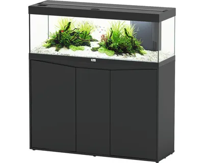 Produktbild von Aquariumkombination aquatlantis Prestige 120 Schrank geschlossen schwarz