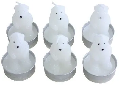 Produktbild von 0 N19188-3014 Teelichter Weihnachten "Eisbär" - 6 Stück