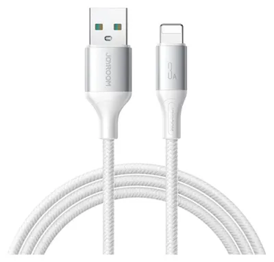 Produktbild von Joyroom Flash Series Schnellladekabel USB-A auf Lightning 3A, 1m - Weiß