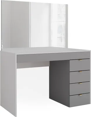 Produktbild von Schminktisch Vicco Elise Weiß/Grau/Grau 115 cm mit Spiegel, Model 41341