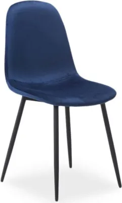 Produktbild von Esszimmerstuhl Küchenstuhl Set Fox marineblau 4er Set