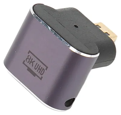 Image de Adaptateur HD femelle vers Micro HD en alliage d'aluminium, prêt à l'emploi, compatible 8K ; convertisseur Micro HD vers HD pour ordinateurs portables et de bureau