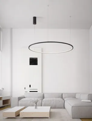 Produktbild von Nova Luce TARQUIN LED Pendelleuchte Schwarz 59W Warmweiss 200x100cm dimmbar 9345609