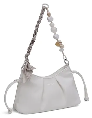 Imagen del producto de Bolso de Mano Mujer Piel Vegana con Bandolera Perlas Seraphina Nova Black B UNICA 29x16x11 cm