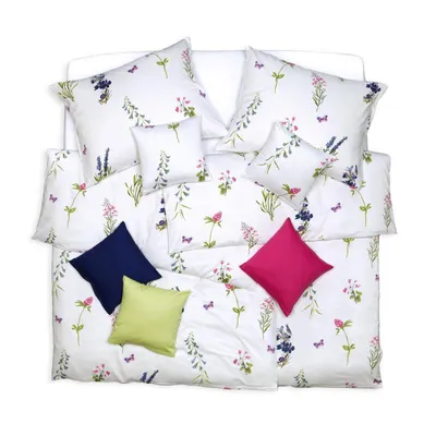 Obrázek produktu pro SCANquilt povlečení KLASIK luční kvítí bílopestrá 100% bavlna 140 x 220/70 x 90 cm