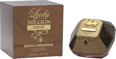 A product shot of a perfume bottle and its box.