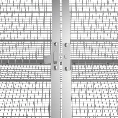 Immagine prodotto di Gabbia per Conigli grigio 504,5x80,5x71 cm Acciaio Zincato