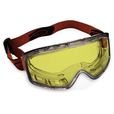 Produktbild von Vollsichtschutzbrille mit gelben Visier