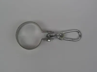 Produktbild von Schwenkring verzinkt Ø 100 mm mit Karabinerhaken - Hermic