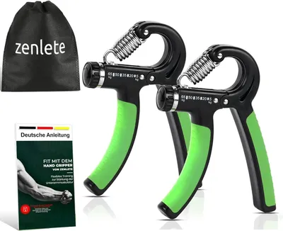 Produktbild von Fitness Handtrainer 2er-Set, einstellbarer Widerstand 5-65 kg, Unterarmtrainer, für Krafttraining