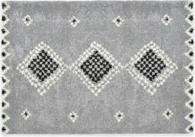 Produktbild von DomDeco Hochflorteppich ROMI, weicher 30mm Shaggy-Flor, Grau, 160 x 230 cm