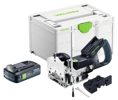 Zdjęcie produktu dla Festool DFC 500 E-Basic Akumulatorowa frezarka do kołków 18 V 4 - 10 mm + 1x akumulator 4,0 Ah + Systainer - bez ładowarki