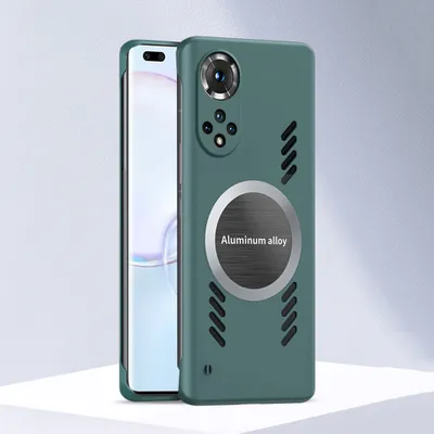 Produktbild von Honor 50 Pro Hülle, Frameless PC Matt Kühlabdeckung Loch Wärmeableitung Schutzhülle für Honor 50 Pro Grün