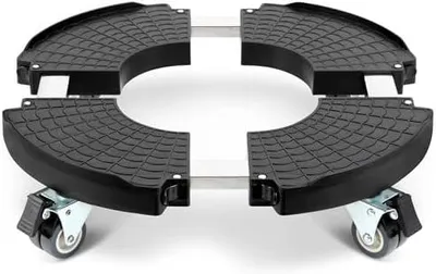 Produktbild von Pflanzenroller 40-54 cm, Tragkraft 200 kg, 360 Grad drehbar, schwarz, für Innenbereich