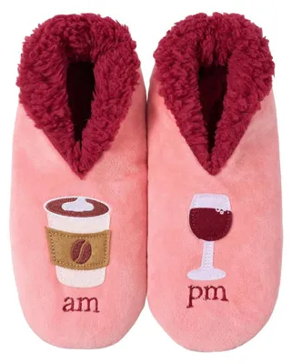 Produktbild von Kuschelsocken Damen Hüttensocken Kaffee Wein Silikon Grip EU 35-43