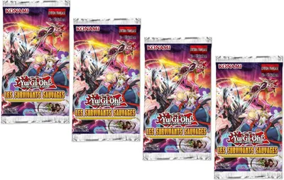 Zdjęcie produktu dla Yu-Gi-Oh!, zestaw 4 boosterów kart do gry „Wild Survivors”, wielokolorowe