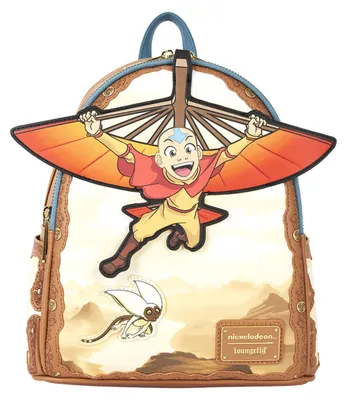 Productafbeelding van Nickelodeon, ontworpen door Loungefly, mini rugzak, Avatar: The Last Airbender, Aang, zweefstaf