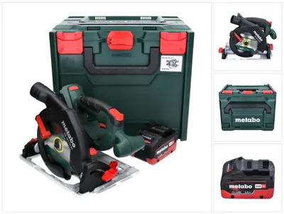 Zdjęcie produktu dla Akumulatorowa pilarka tarczowa Metabo KS 18 LTX 57 18 V 165 mm + 1x akumulator 5,5 Ah + metaBOX - bez ładowarki