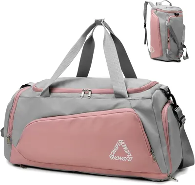 Image de Sac de sport de 45 litres, imperméable, avec compartiment à chaussures, idéal pour le fitness
